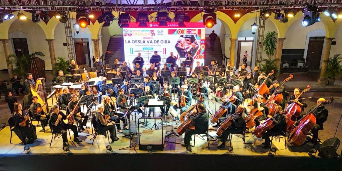 La OSSLA conquista El Fuerte en el Festival Cultural Sinaloa 2025.