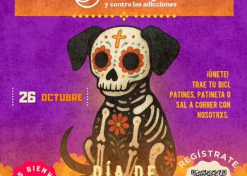 IMJUVE convoca a rodar y correr por la paz y contra las adicciones en una jornada nacional con temática de Día de Muertos