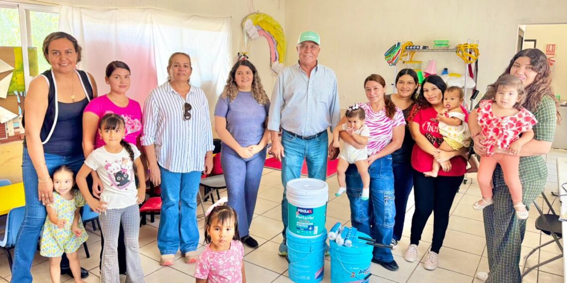 Alcalde Gildardo Leyva visita el Centro de Primera Infancia de El Fuerte y entrega materiales para su mejora