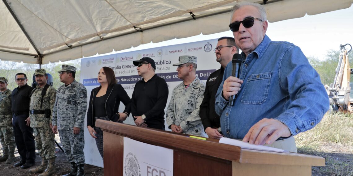 La sociedad sinaloense aplaude el trabajo de las corporaciones policiacas, afirma Gobernador Rocha