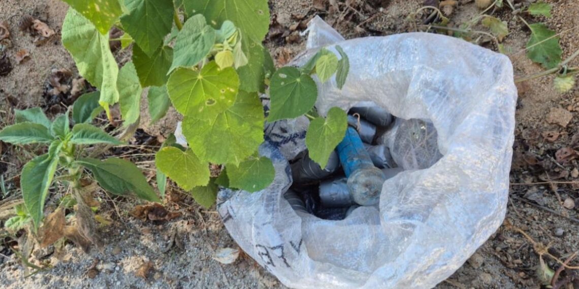 Aseguran 21 artefactos explosivos en Badiraguato; agentes especiales se encargan de destruirlos