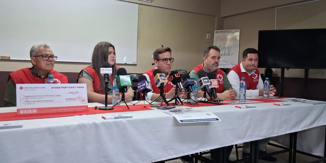 Cruz Roja Los Mochis lanza la cuarta edición del sorteo “Ayuda, participa y gana”.