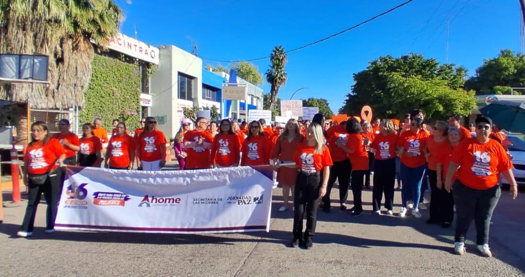 Con Marcha Naranja buscan visibilizar y frenar la violencia contra las mujeres en Ahome.