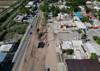 Rehabilitación de socavón en Centenario va en un 50%, y se espera esté lista en 3 semanas