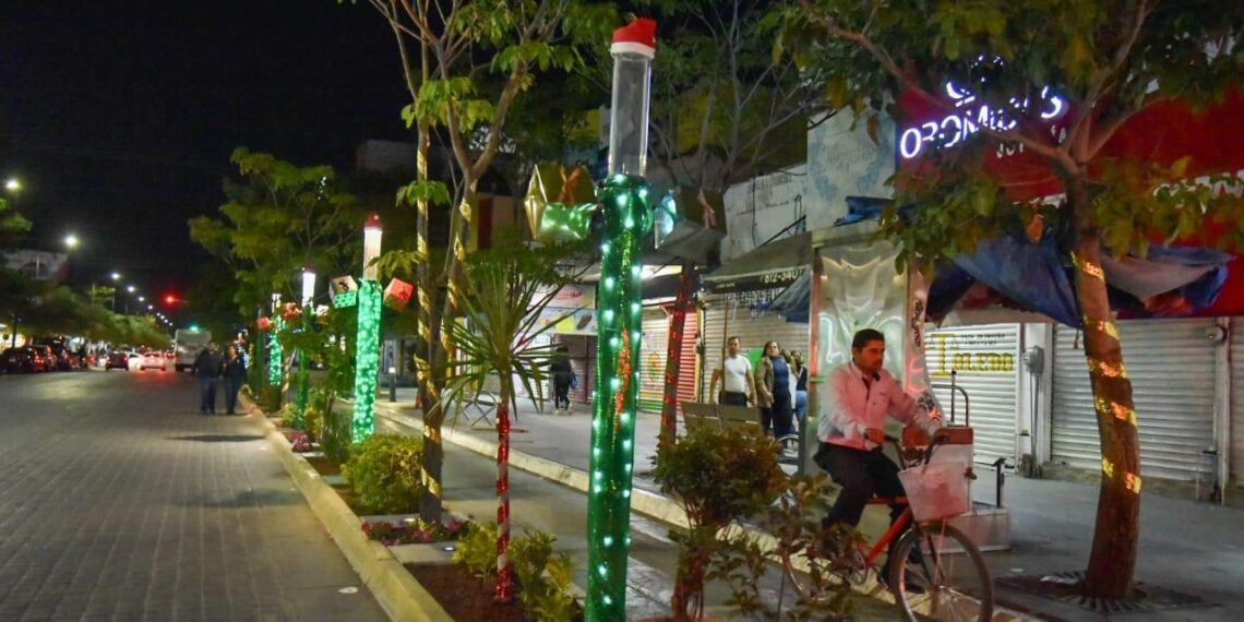 Servicios Públicos ya inició con la colocación de adornos navideños