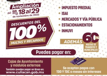 ¡Últimos días para aprovechar los descuentos del Buen Fin 2025 que ofrece el Ayuntamiento de Culiacán!