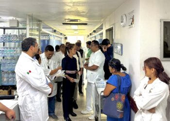 ”Se atiende a todos”: Presidenta Claudia Sheinbaum visitas lesionados por accidente tren interoceánico