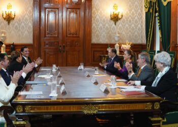 Recibe Presidenta Claudia Sheinbaum a su homóloga de la República de Honduras, Xiomara Castro, en Palacio Nacional