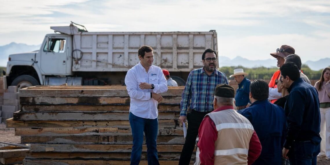 Juan de Dios Gámez supervisa construcción de la Planta Potabilizadora El Salado; estará lista a finales de enero