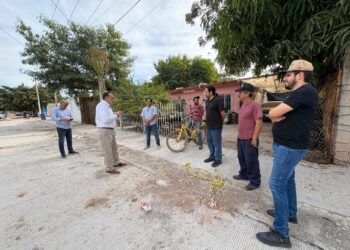 Alcalde Antonio Menéndez supervisa obras en la colonia 28 de Junio y el bulevar Zacarías Ochoa