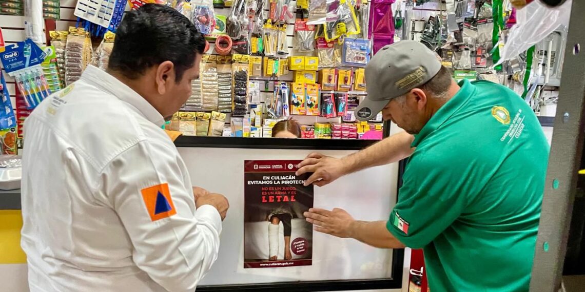 Exhorta PC Culiacán a festejar Navidad y Año Nuevo sin pirotecnia