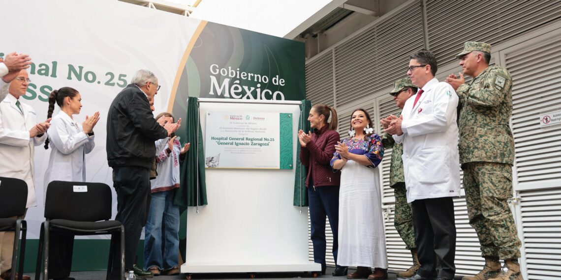 Presidenta Claudia Sheinbaum inaugura hospital general regional no. 25 “General Ignacio Zaragoza” del IMSS en beneficio de medio millón de derechohabientes