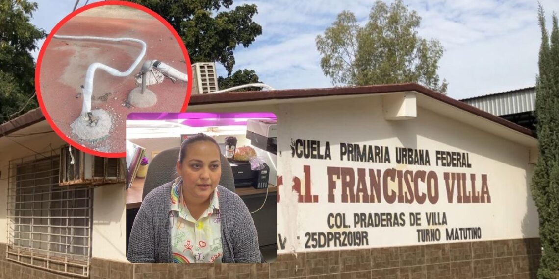 ¡Otra vez! Vandalizan nuevamente la escuela Francisco Villa de Los Mochis