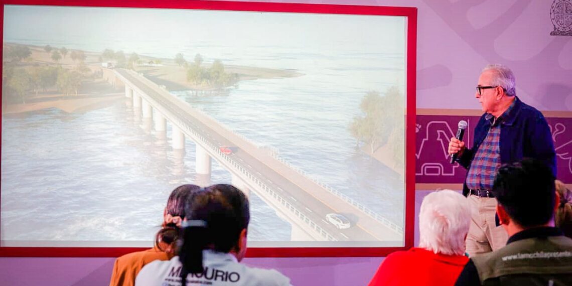 Puente de Bella Vista-Boca del Río-Las Glorias, va de acuerdo a lo planeado: Gobernador Rocha Moya