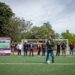 Juan de Dios Gámez entrega cancha de fútbol de pasto sintético en la secundaria General No. 4
