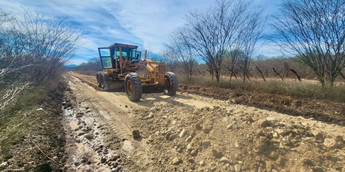 Ayuntamiento de El Fuerte rehabilita caminos rural de Canutillo y Montoya