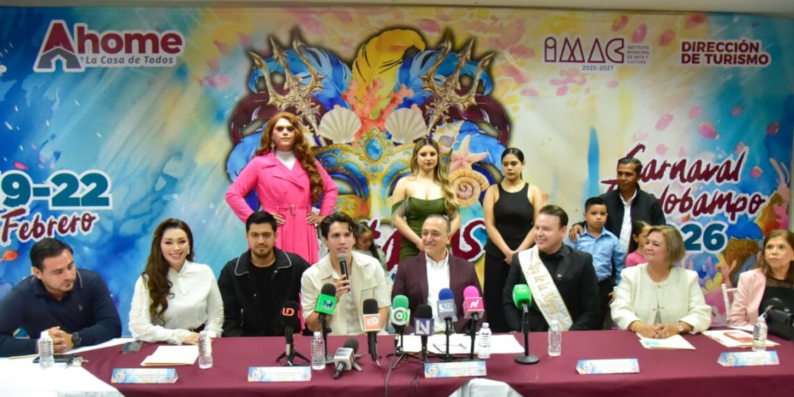 Invitan a Carnaval Topolobampo 2026 “Fantasías la Magia del Mar”, del 19 al 22 de febrero