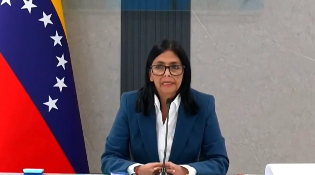 Delcy Rodríguez espera que Venezuela sea un “gigante productor” de petróleo como EE.UU.