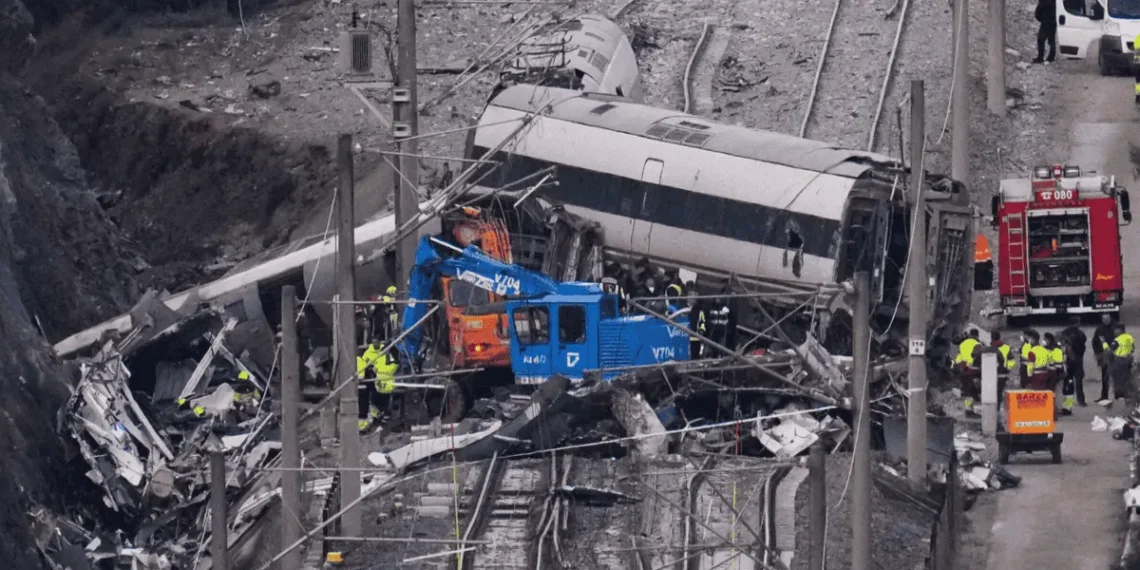 Se elevan a 43 los muertos en el accidente ferroviario en España