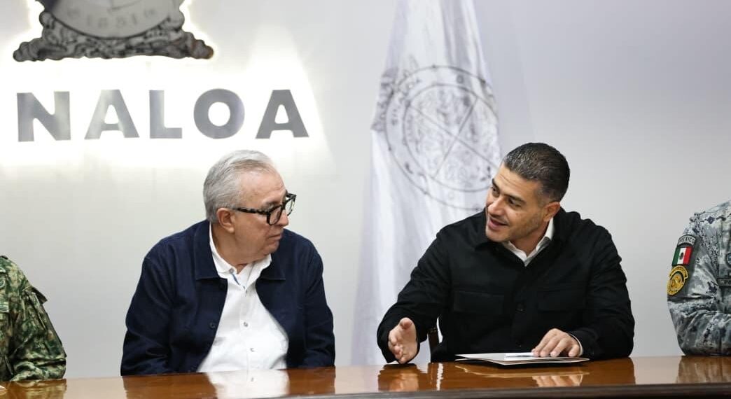 Gobernador Rocha y secretario Omar García Harfuch encabezan mesa de seguridad en Sinaloa