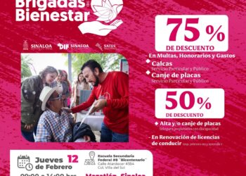 Aprovecha los descuentos en Adeudos Vehiculares en la Brigada del Bienestar del DIF en Mazatlán