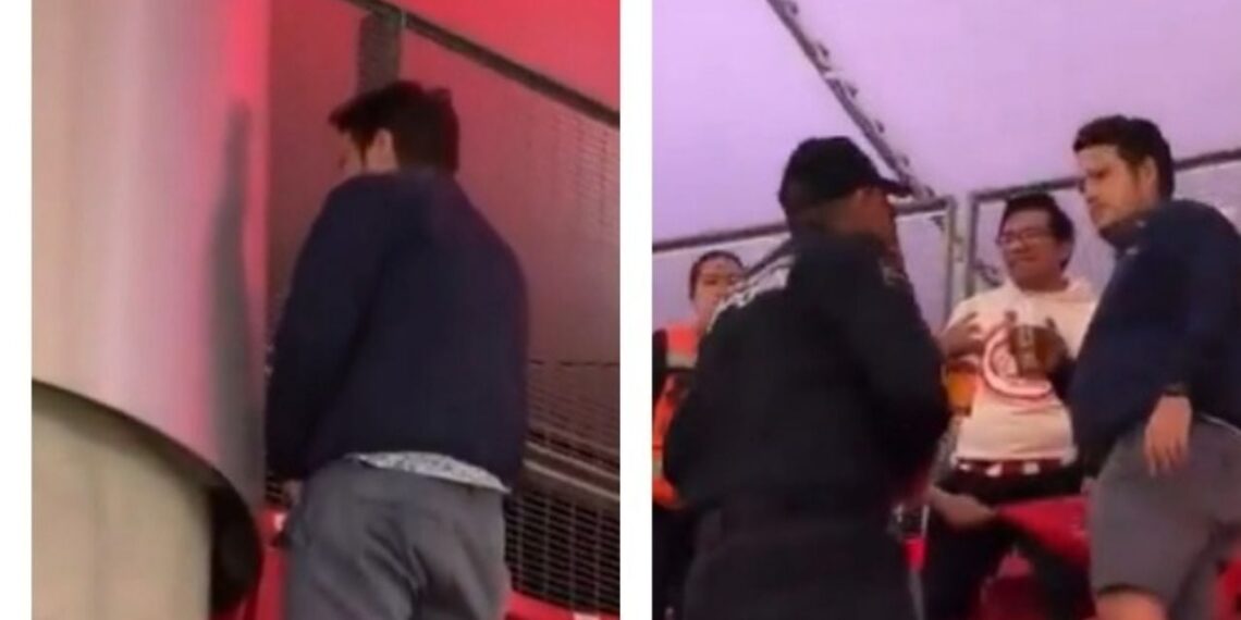 Aficionado de Chivas se orina en las gradas del estadio durante el Clásico Nacional 
