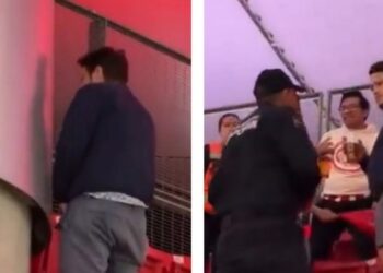 Aficionado de Chivas se orina en las gradas del estadio durante el Clásico Nacional 