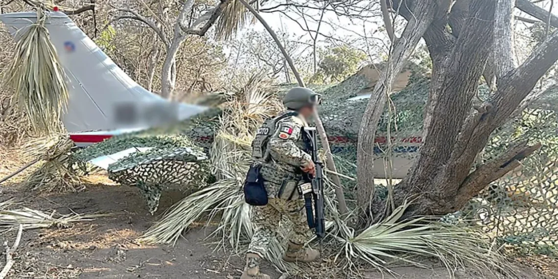 Harfuch revela decomiso de avioneta y más de 500 kilos de cocaína en Oaxaca