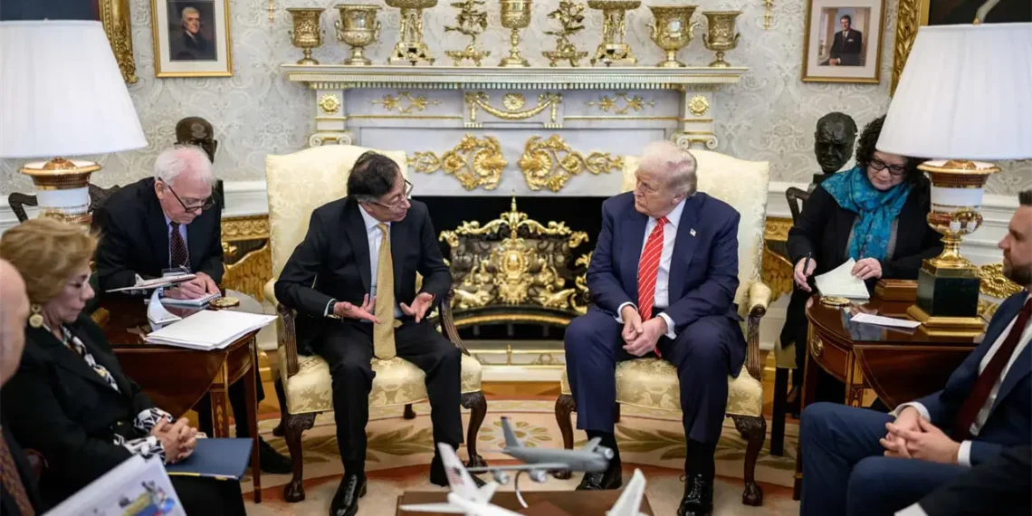 Reunión entre Trump y Petro en la Casa Blanca se desarrolla a puerta cerrada