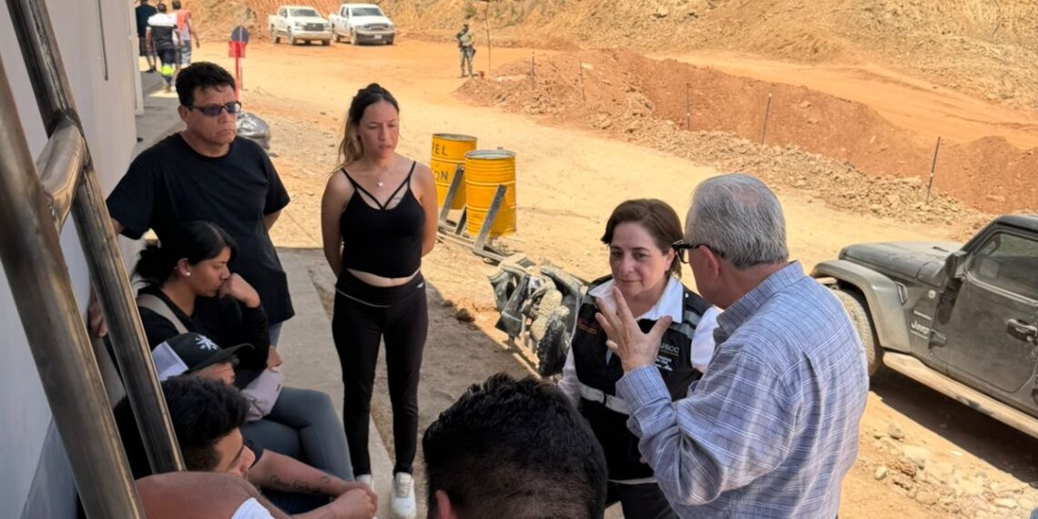 Gobernador Rocha visita nuevamente mina Santa Fe en Rosario, en apoyo a labores de rescate de los mineros