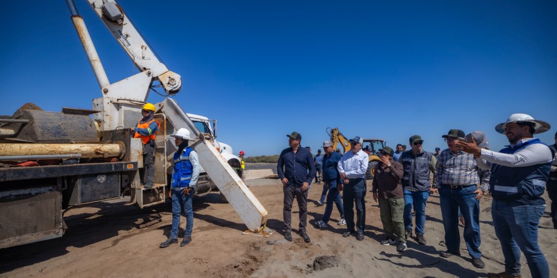 Gobernador Rocha Moya supervisó la construcción del puente Bellavista-Boca del Río-Las Glorias