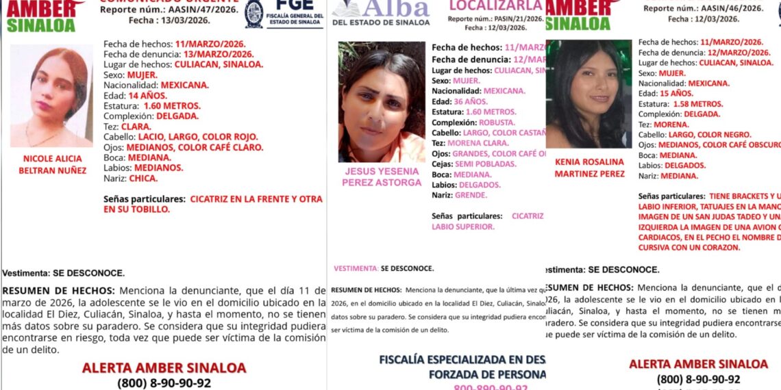 Activan fichas por las tres mujeres “levantadas” en domicilio donde asesinaron a un hombre en Culiacán