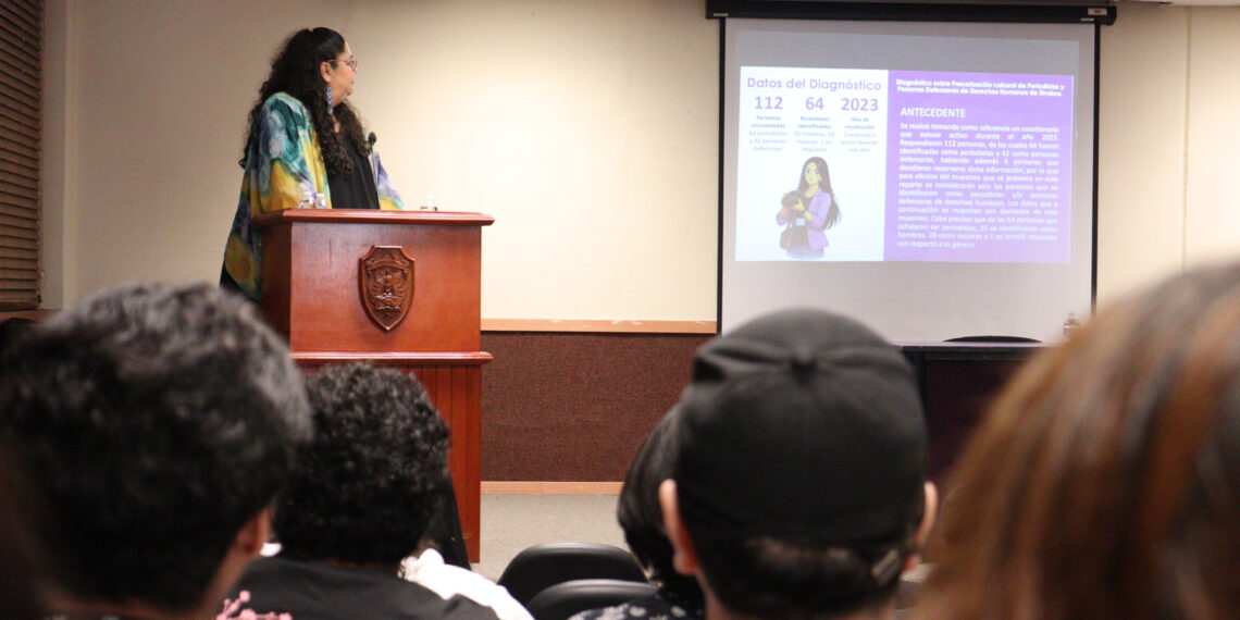 Analizan en la UAS los retos y derechos de la mujer en el periodismo y la comunicación; expone Jenny Judith Bernal retos profesionales y brechas de género