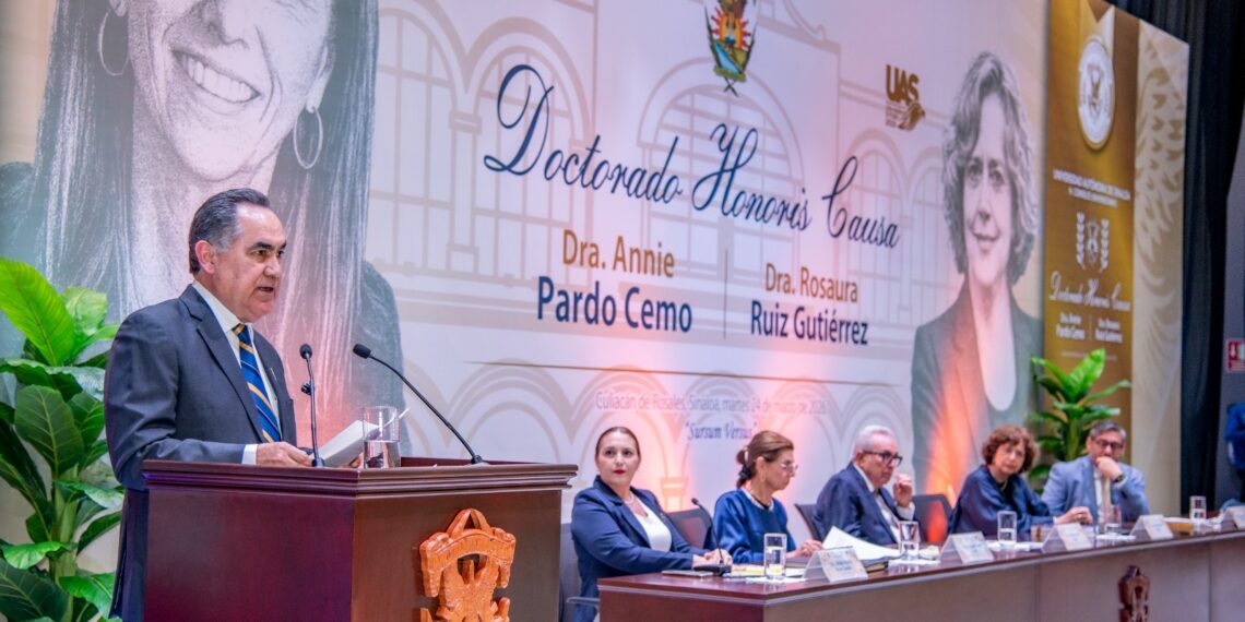 ¡Un acto de justicia y visibilidad! Personalidades políticas y de la academia reconocen a la UAS por distinguir a Annie Pardo y Rosaura Ruiz