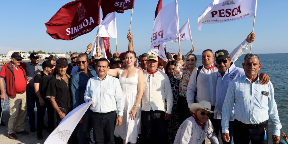 En Altata dan banderazo al Programa de Inspección y Vigilancia 2026 e inicio de la veda del camarón en el Pacífico