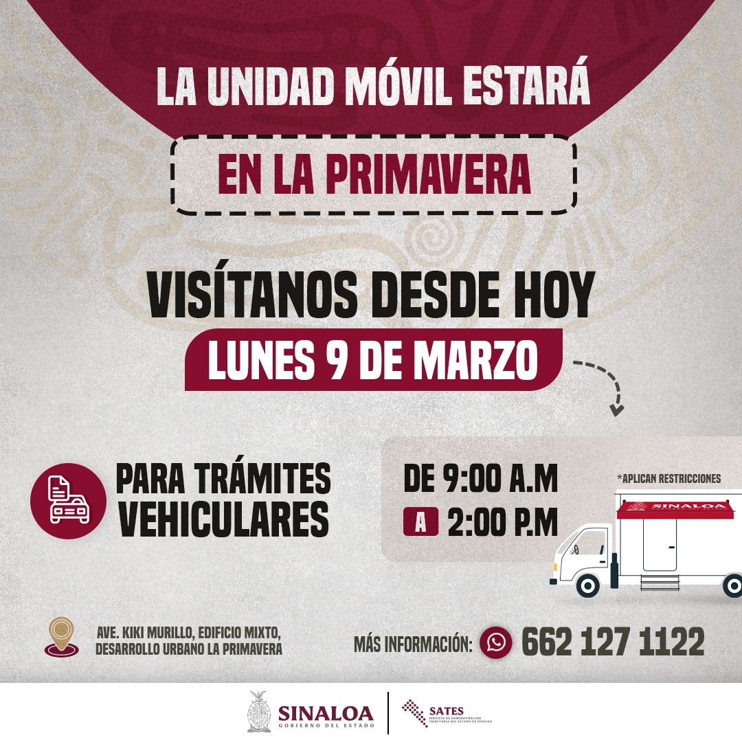 Llega a la primavera con la unidad móvil del SATES