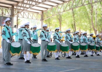 COBAES celebra el civismo con gran encuentro estatal de Escoltas de Bandera y Bandas de Guerra