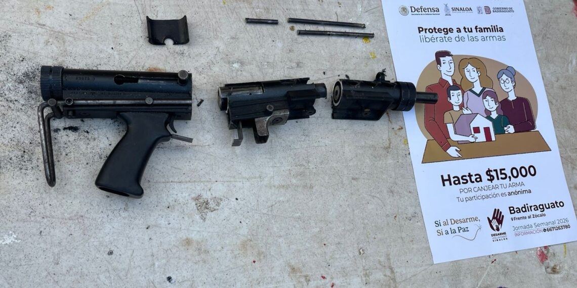 ¡Gran Inicio para Sinaloa! 21 Armas y 1,234 balas entregadas el primer día del Desarme Voluntario 2026