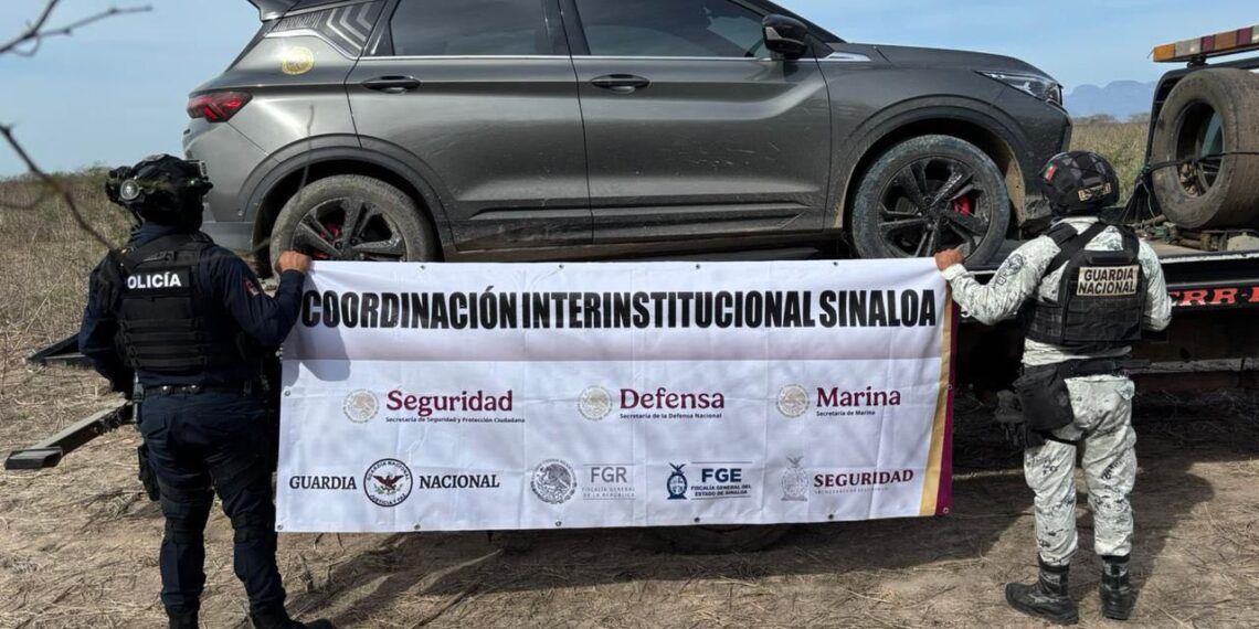 En una semana, recuperan 105 vehículos y detienen a 81 personas en Sinaloa