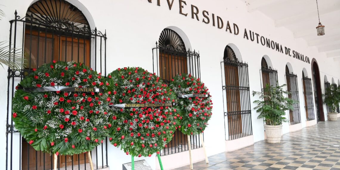 Reivindica la UAS la memoria de sus mártires, María Isabel Landeros y Juan de Dios Quiñónez, como pilar de la autonomía y la educación pública