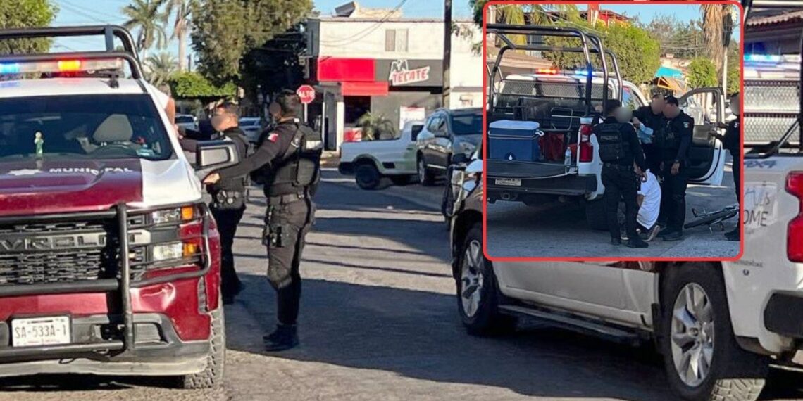 Acusan despliegue excesivo en detención de ciclista al poniente de Los Mochis