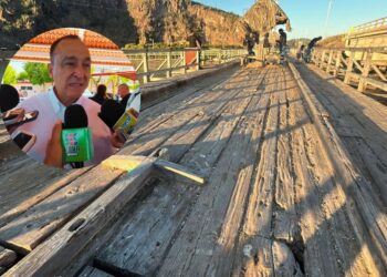 Antonio Menéndez gestiona infraestructura con el Gobernador Rocha Moya