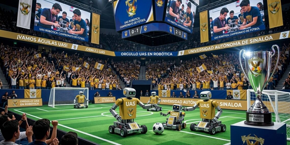 ¡Ciencia y deporte en la cancha! La UAS, epicentro de la innovación; será sede regional de la Copa FutBotMX, cuyo registro cierra este 17 de abril
