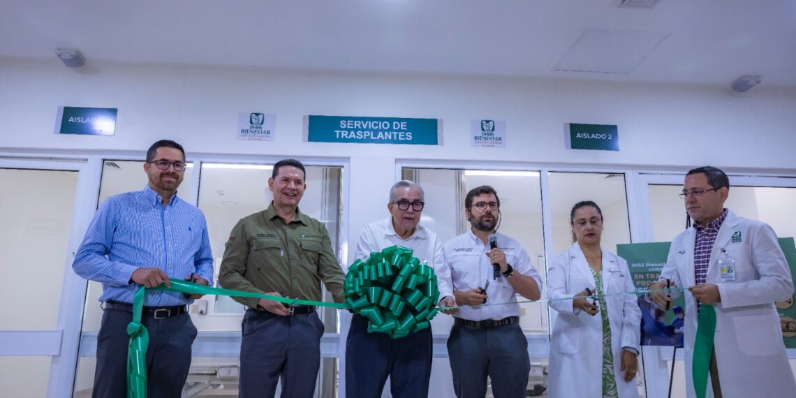 Con la Presidenta Sheinbaum como testigo, el Gobernador Rocha y autoridades de IMSS Bienestar inauguran Unidad de Trasplantes en el HGC