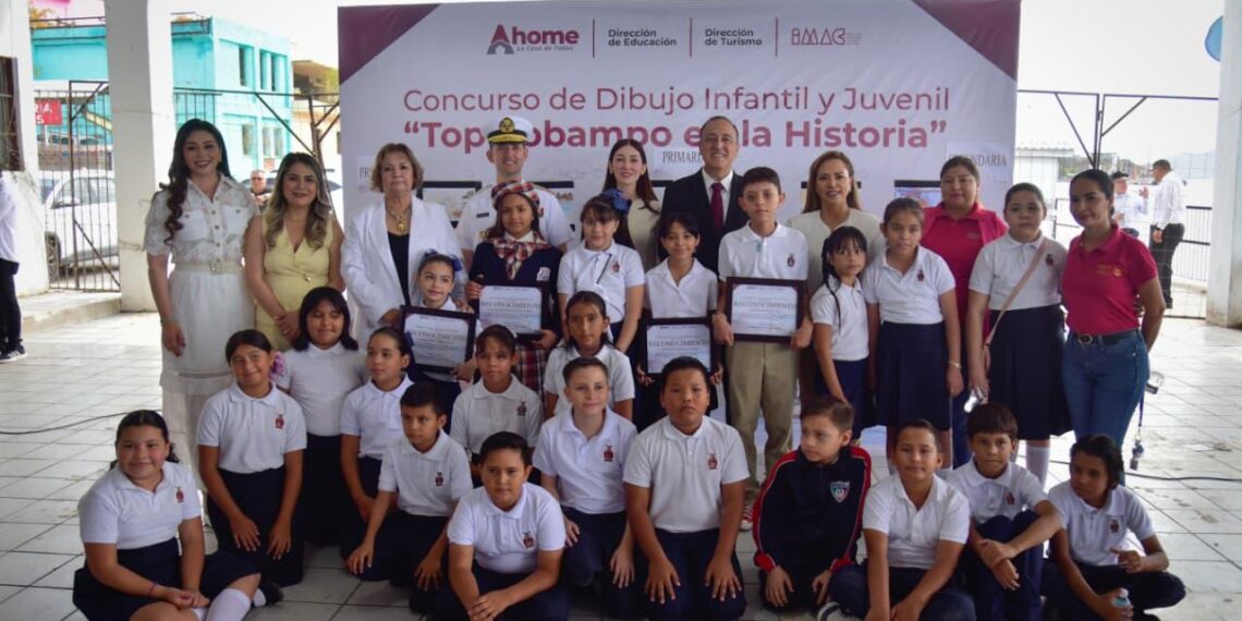 Premian a niñas, niños y jóvenes ganadores del concurso “Topolobampo en la Historia”