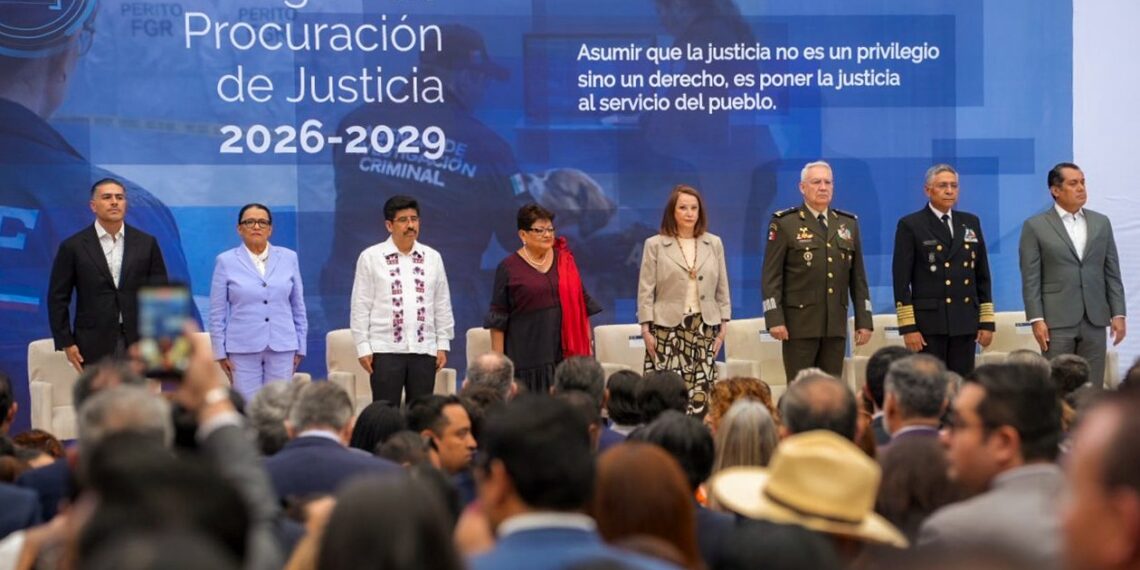 Asiste el gobernador Rocha Moya a la presentación del Plan Estratégico de Procuración de Justicia 2026-2029