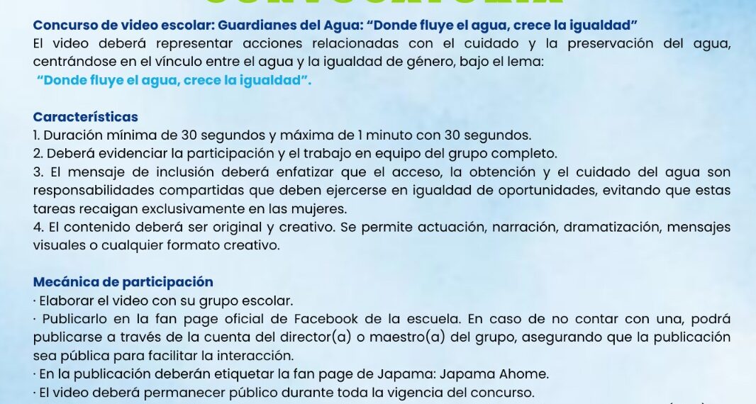 JAPAMA invita a escuelas de Ahome a participar en concurso “Guardianes del Agua”