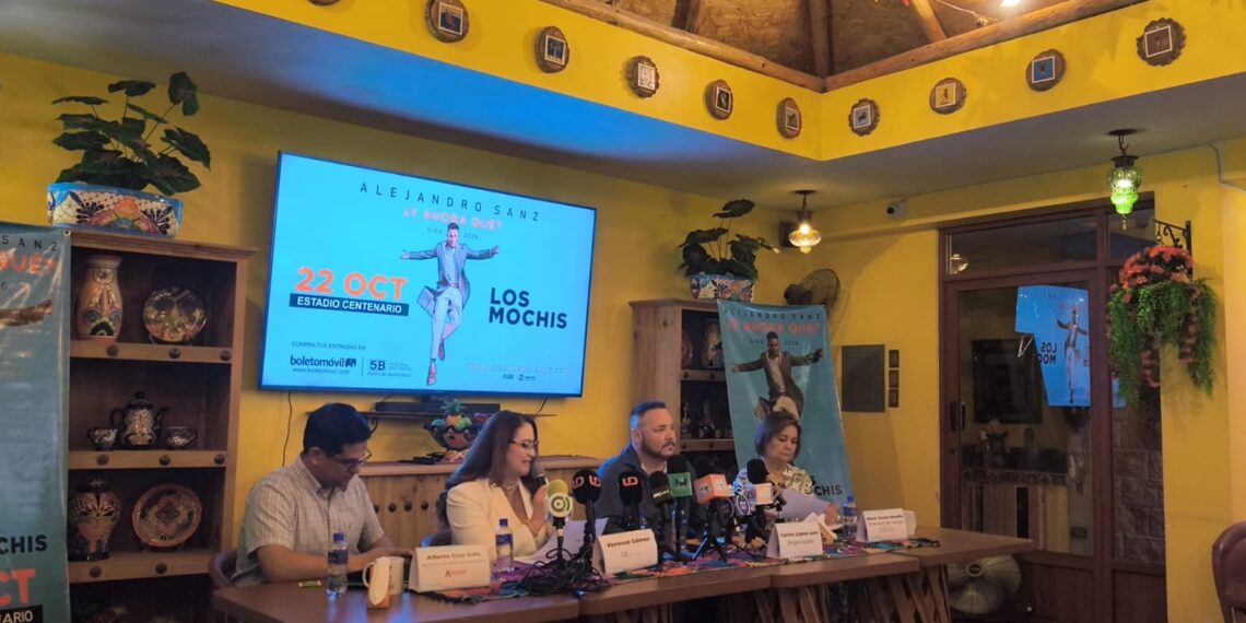 ¡Alejandro Sanz estará en Los Mochis este 22 de octubre!