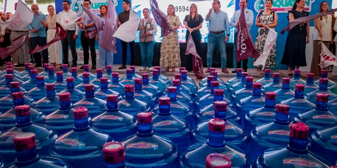 Gobernadora Yeraldine encabeza arranque del Aquatón 2026, en apoyo a familias sinaloenses
