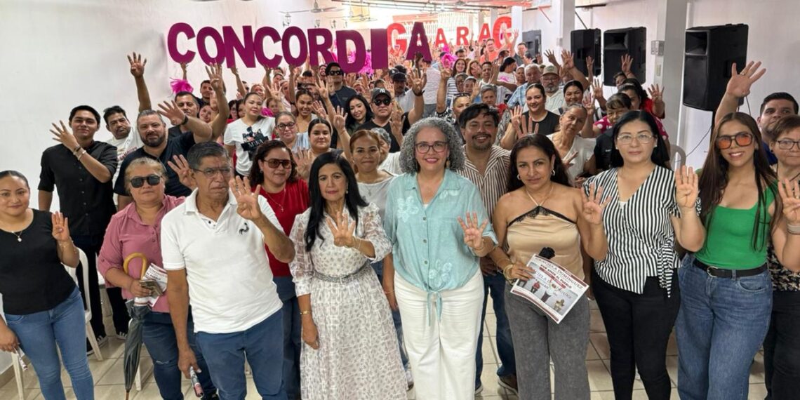 Estamos con la Presidenta Sheinbaum para defender los derechos del pueblo, dice en Concordia la diputada Graciela Domínguez